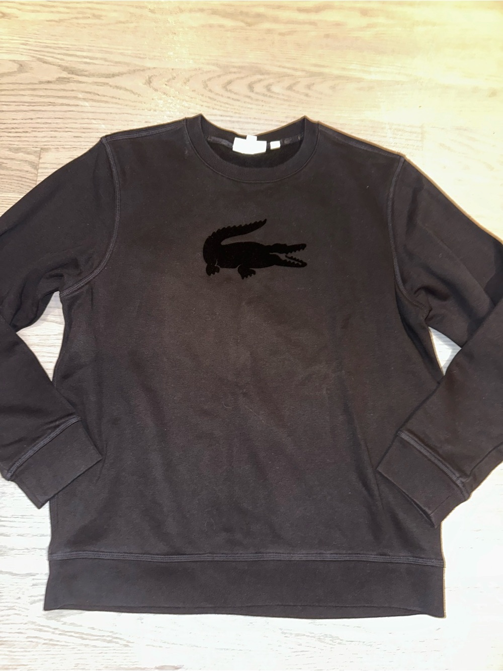 🖤 Classic Lacoste Black Croc Logo Sweatshirt 🖤